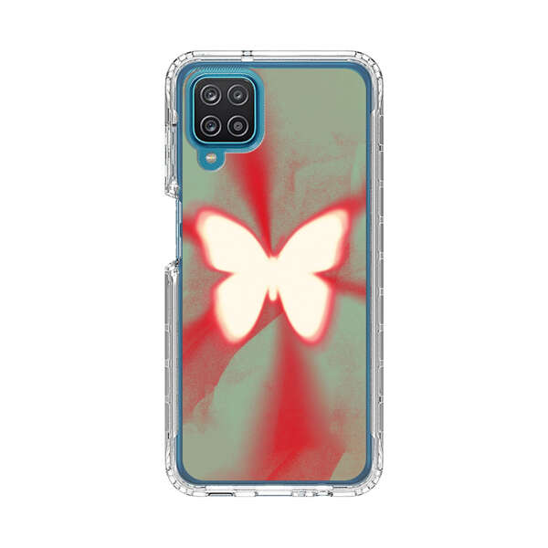 Glowing White Butterfly Abstract Radiant Design Samsung Galaxy A12 Case