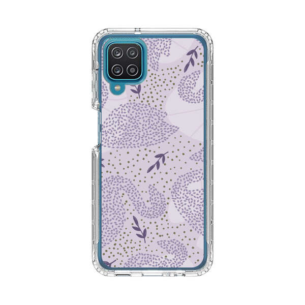 Lavender Swan Pattern Samsung Galaxy A12 Case