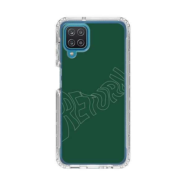 Minimalist Green Wavy Return Text Samsung Galaxy A12 Case