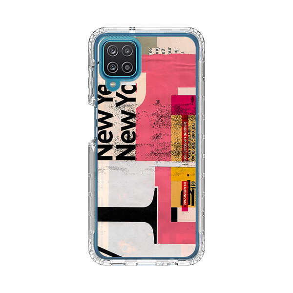 Modern Abstract Collage Artwork Samsung Galaxy A12 Case
