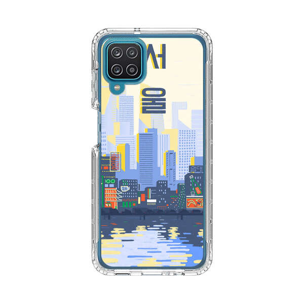 Modern City Skyline Reflection Samsung Galaxy A12 Case