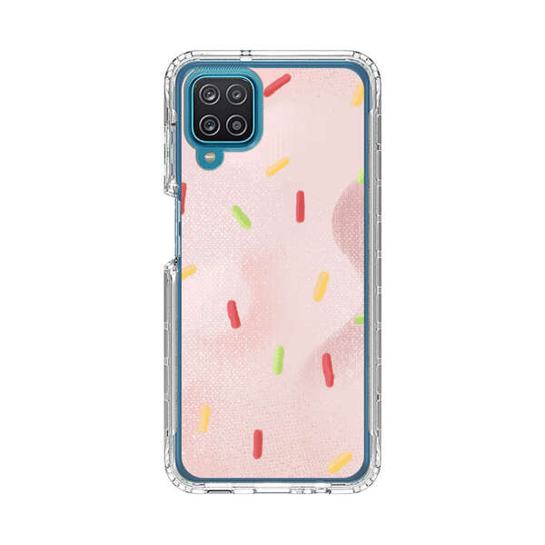 Pastel Pink Sprinkles Pattern Samsung Galaxy A12 Case