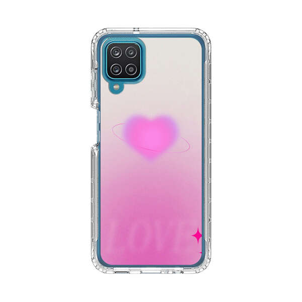 Pink Glowing Heart Love Sparkle Samsung Galaxy A12 Case