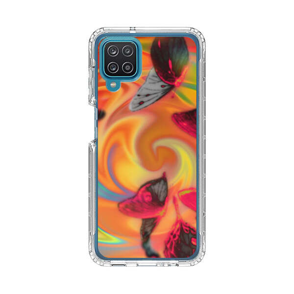 Psychedelic Butterflies Swirl Samsung Galaxy A12 Case