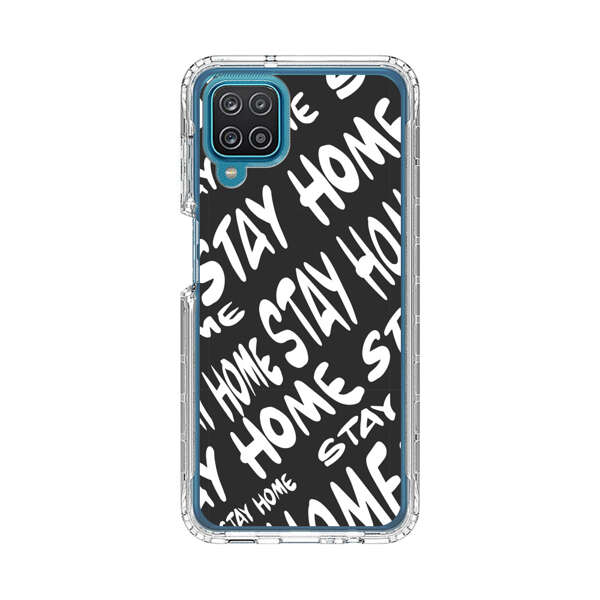Stay Home Pattern Samsung Galaxy A12 Case