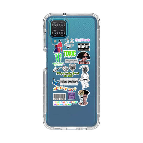Sticker Collage Edgy Expressive Pop Culture Samsung Galaxy A12 Case