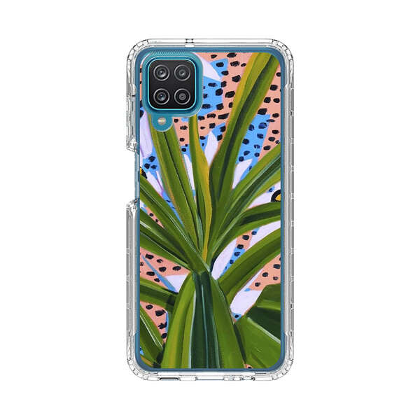 Tropical Leaves Abstract Pattern Samsung Galaxy A12 Case