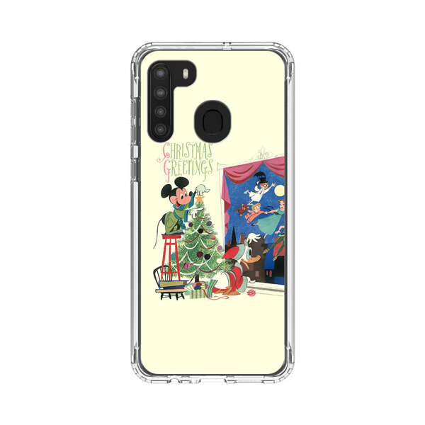 Christmas Disney Mickey Mouse and Peter Pan Samsung Galaxy A21 Case