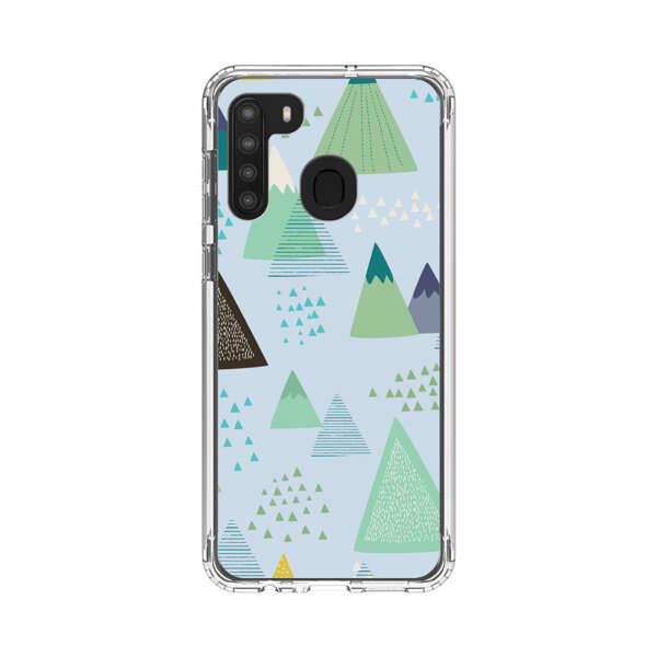Colorful Abstract Mountain Pattern Samsung Galaxy A21 Case
