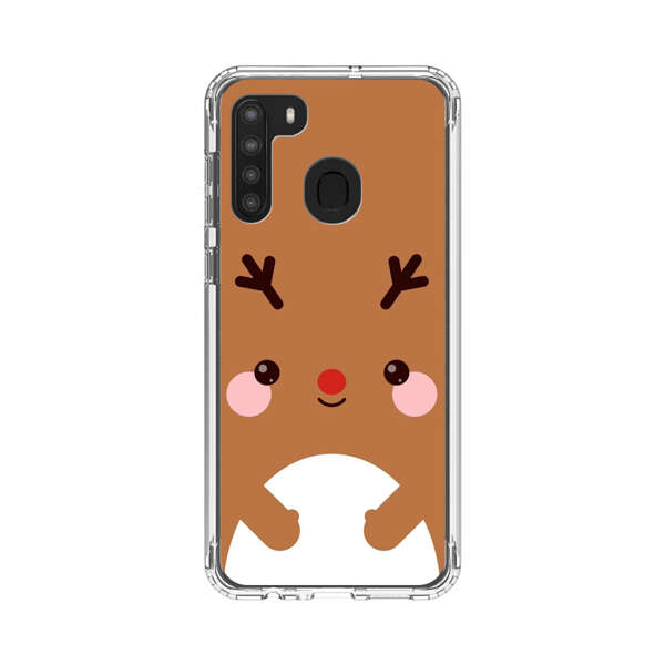 Cute Minimalist Reindeer Cartoon Samsung Galaxy A21 Case