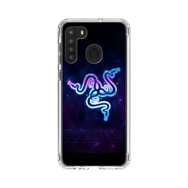 Glowing Neon Triple Snake Samsung Galaxy A21 Case