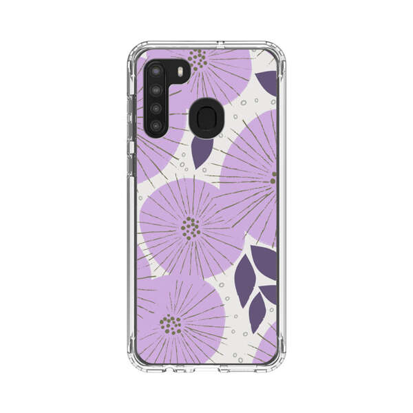Lavender Flower Pattern Samsung Galaxy A21 Case