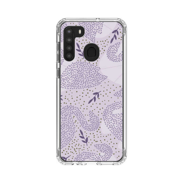 Lavender Swan Pattern Samsung Galaxy A21 Case