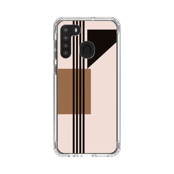 Minimalist Abstract Geometric Design Samsung Galaxy A21 Case