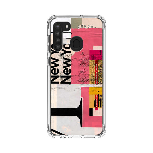 Modern Abstract Collage Artwork Samsung Galaxy A21 Case