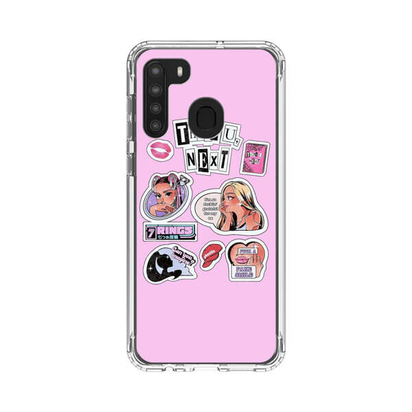 Pop Art Fashion Stickers Samsung Galaxy A21 Case