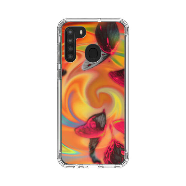 Psychedelic Butterflies Swirl Samsung Galaxy A21 Case