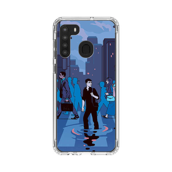 Urban Lonely Person Crosswalk Samsung Galaxy A21 Case