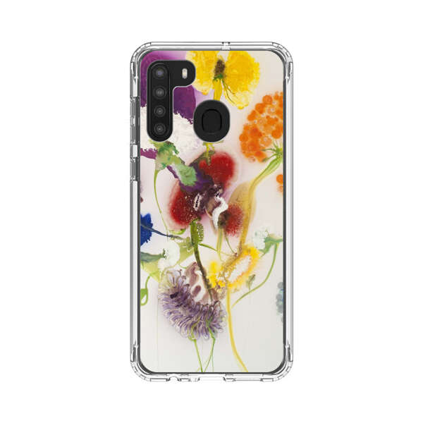 Vibrant Abstract Floral Artwork Samsung Galaxy A21 Case