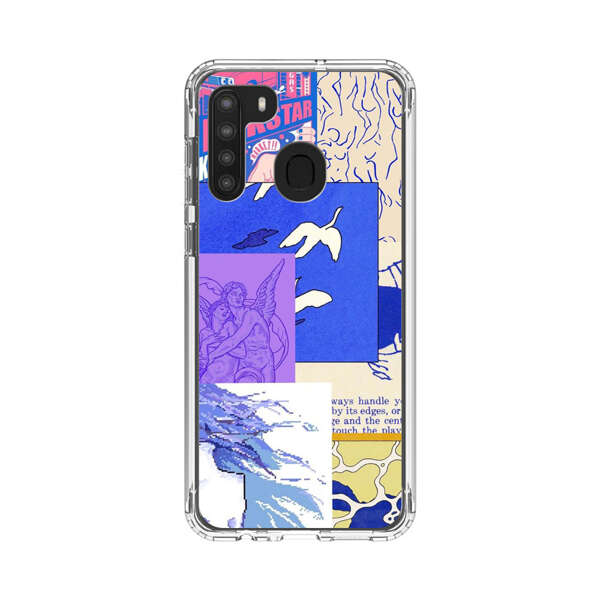 Vibrant Retro Pop Art Collage Samsung Galaxy A21 Case