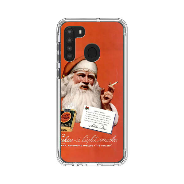 Vintage Santa Claus Smoking Lucky Strike Cigarettes Advertisement Samsung Galaxy A21 Case