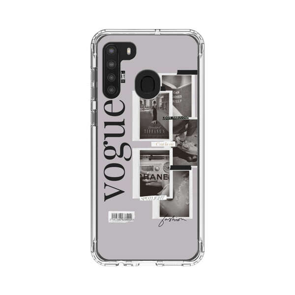 Vogue Fashion Collage Minimalist Samsung Galaxy A21 Case