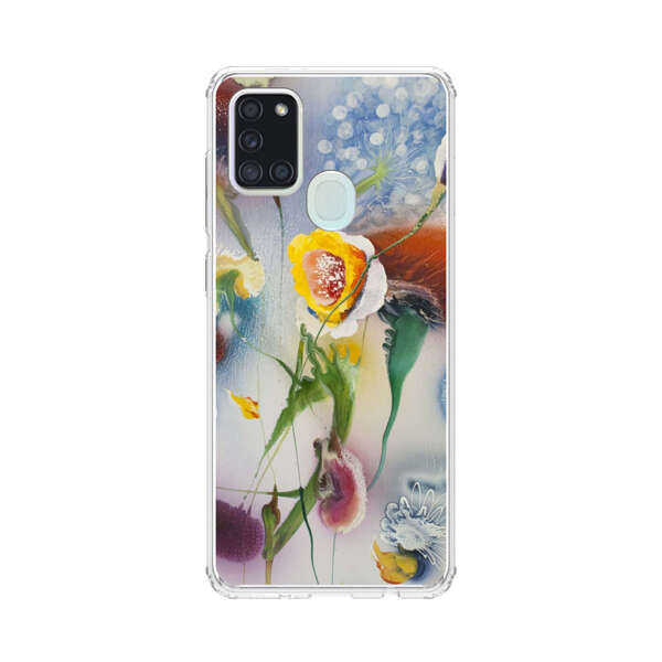 Abstract Colorful Flowers Samsung Galaxy A21s Case