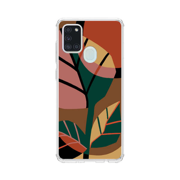 Abstract Geometric Leaves Design Samsung Galaxy A21s Case