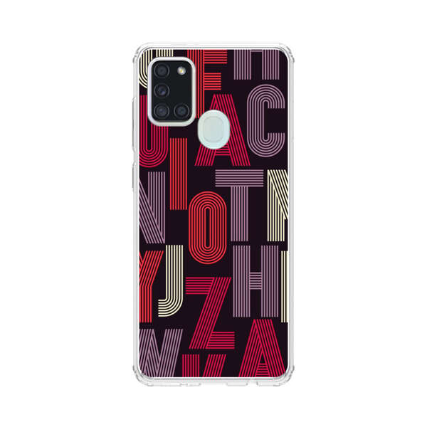 Abstract Letters Pattern Samsung Galaxy A21s Case