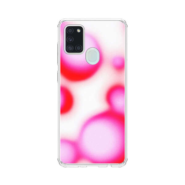 Abstract Pink and Red Blurry Circles Samsung Galaxy A21s Case