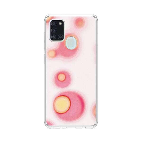 Abstract Pink and Yellow Blobs Samsung Galaxy A21s Case