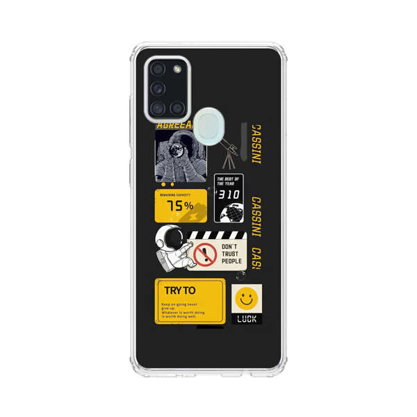 Astronaut Space Exploration Motivation Design Samsung Galaxy A21s Case