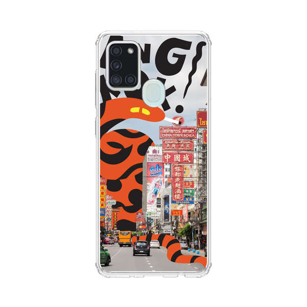 Bangkok Chinatown Snake Street Scene Samsung Galaxy A21s Case