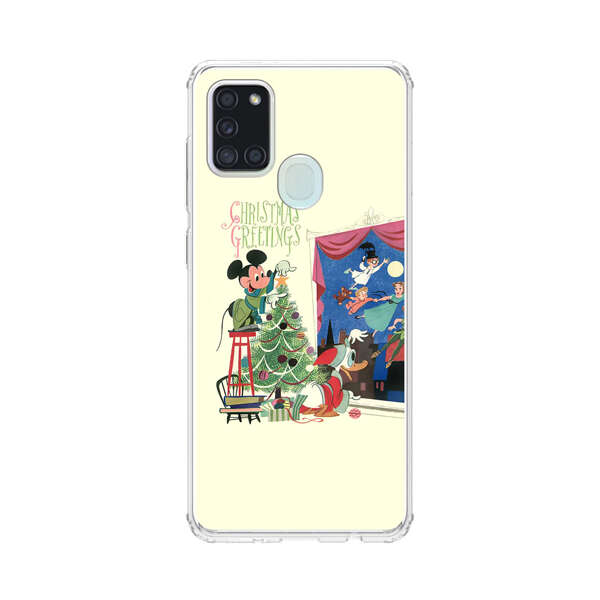 Christmas Disney Mickey Mouse and Peter Pan Samsung Galaxy A21s Case