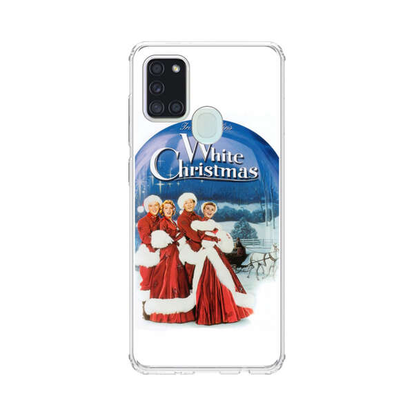 Classic White Christmas Scene Samsung Galaxy A21s Case