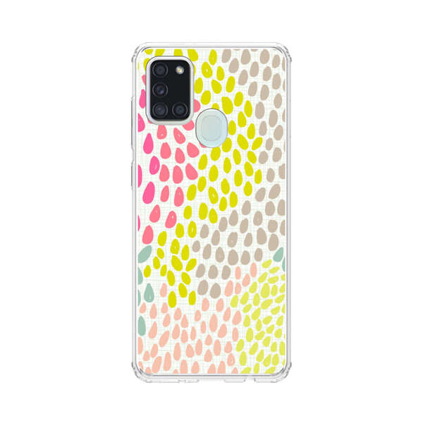 Colorful Abstract Teardrop Pattern Samsung Galaxy A21s Case