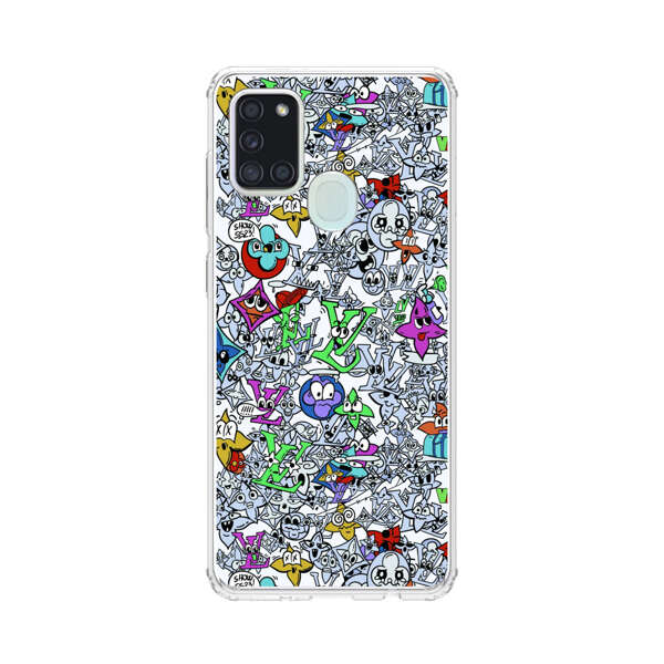 Colorful Cartoon Graffiti Pattern Samsung Galaxy A21s Case