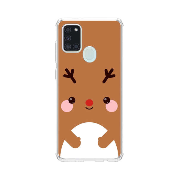 Cute Minimalist Reindeer Cartoon Samsung Galaxy A21s Case