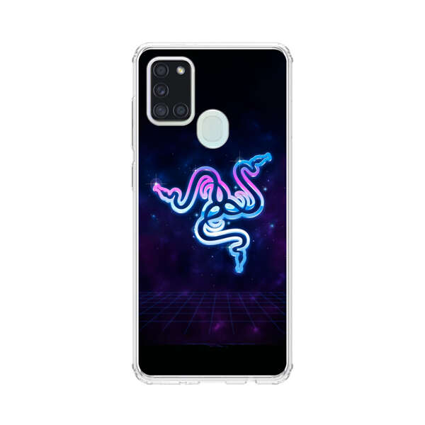 Glowing Neon Triple Snake Samsung Galaxy A21s Case