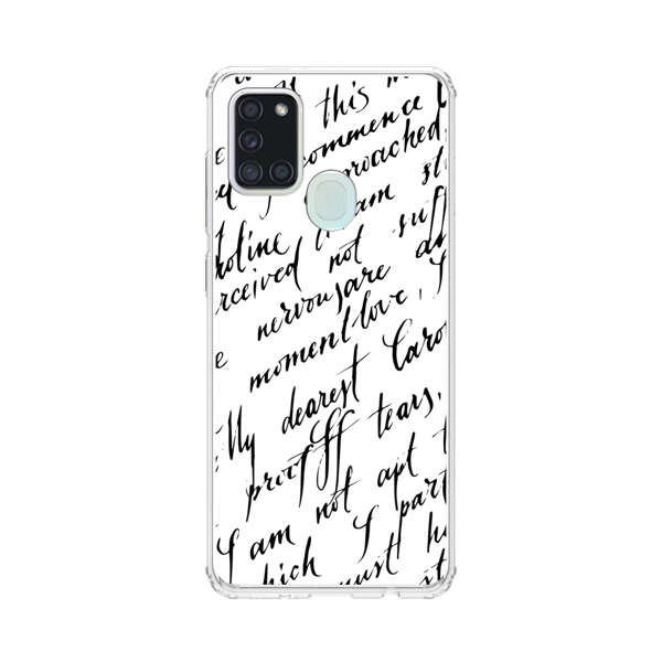 Handwritten Calligraphy Samsung Galaxy A21s Case