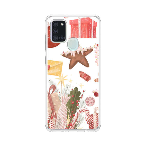 Holiday Gingerbread Candy Cane Gifts Samsung Galaxy A21s Case