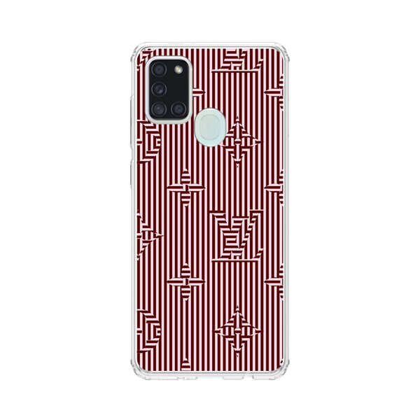 Intricate Geometric Striped Pattern Samsung Galaxy A21s Case