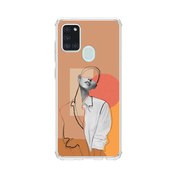 Stylish Abstract Portrait Art Samsung Galaxy A21s Case