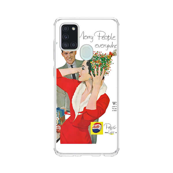 Vintage Pepsi-Cola Holiday Advertisement Samsung Galaxy A21s Case