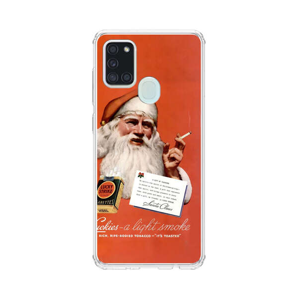 Vintage Santa Claus Smoking Lucky Strike Cigarettes Advertisement Samsung Galaxy A21s Case