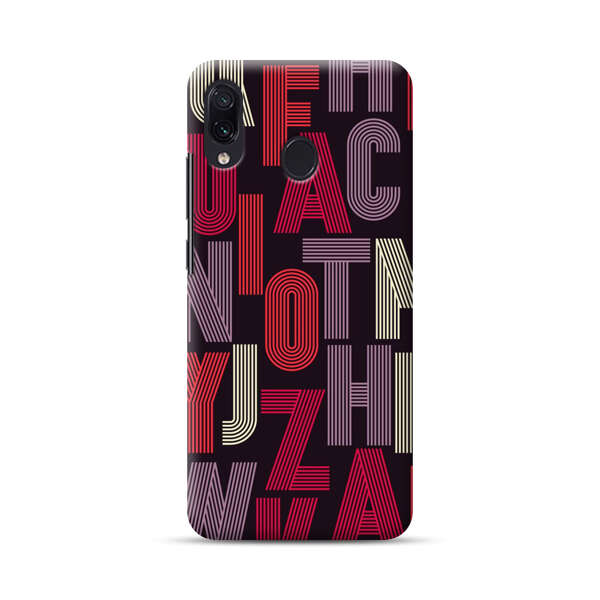 Abstract Letters Pattern Samsung Galaxy A30 Hard Case