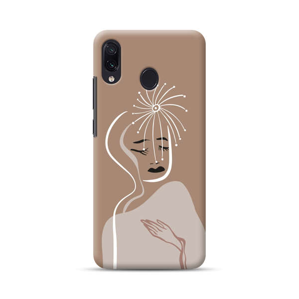 Artistic Abstract Portrait with Serene Face Samsung Galaxy A30 Hard Case