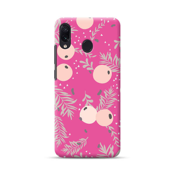 Berries Floral Pattern Pink Background Samsung Galaxy A30 Hard Case