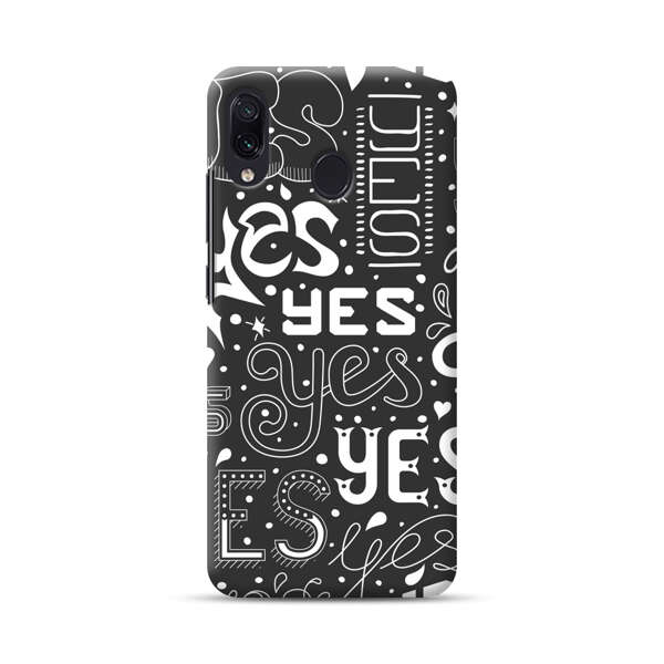 Bold Playful Typography Yes Pattern Samsung Galaxy A30 Hard Case