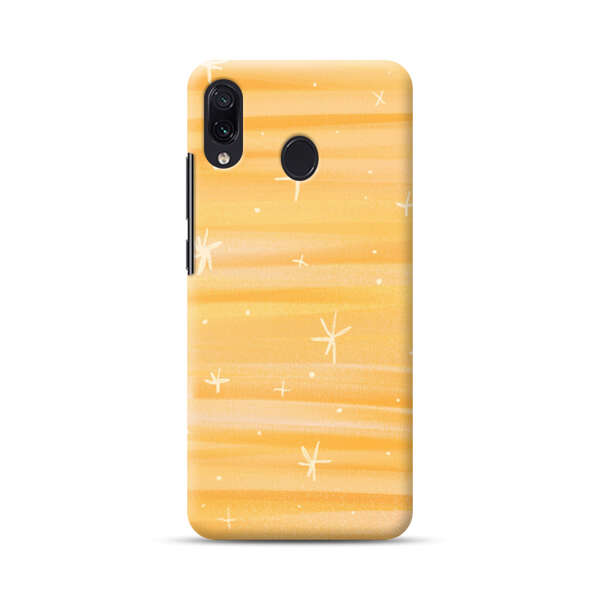 Bright Orange Star Pattern Samsung Galaxy A30 Hard Case
